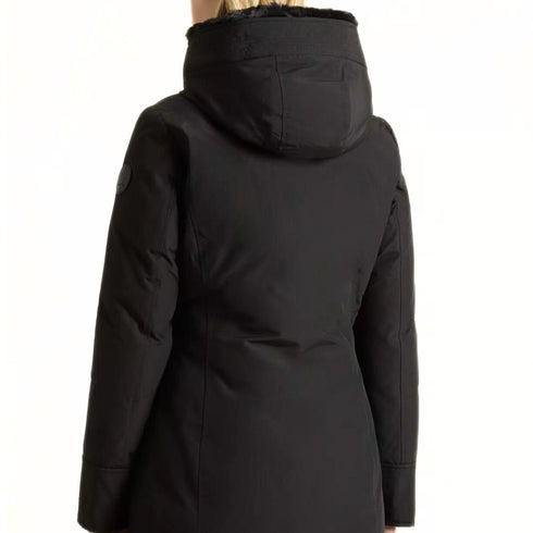 Woolrich Parka Parka Donna Boulder Faux Fur Nero A24 - WOOLRICHCFWWOU0724FRUT0001 - BLK - XS - Francavilla Moda